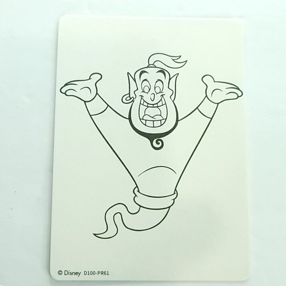 Genie Aladdin 2023 Card Fun 1/1 Disney 100 Carnival  Paper Sketch D100-PR61